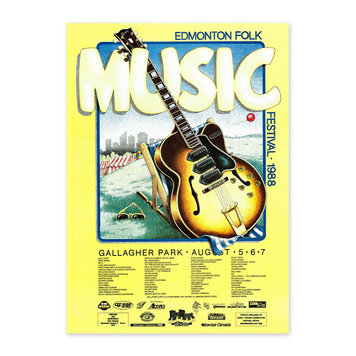 Edmonton Folk Music Festival Edmonton Folk Music Festival 1988 Poster