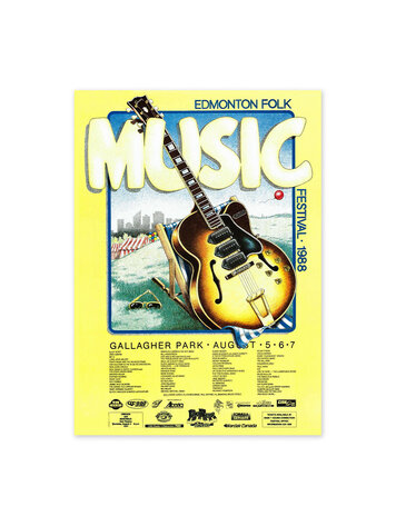 Edmonton Folk Music Festival Edmonton Folk Music Festival 1988 Poster
