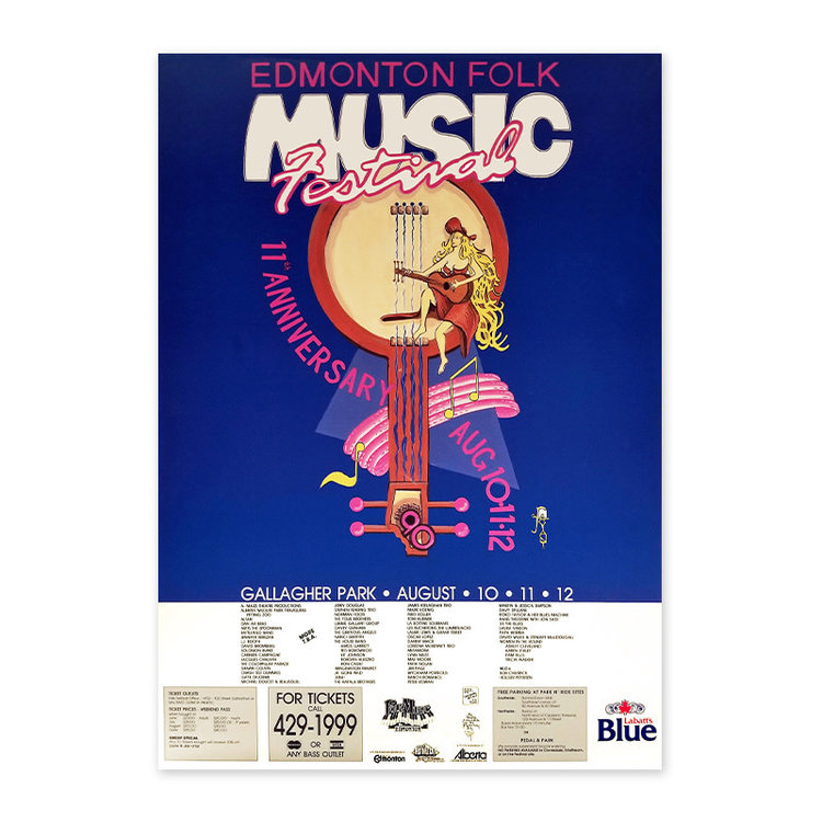 Edmonton Folk Music Festival Edmonton Folk Music Festival 1990 Poster