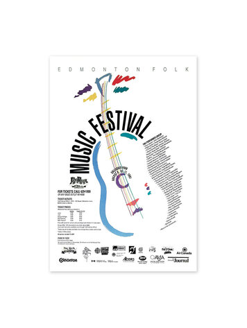 Edmonton Folk Music Festival Edmonton Folk Music Festival 1991 Poster