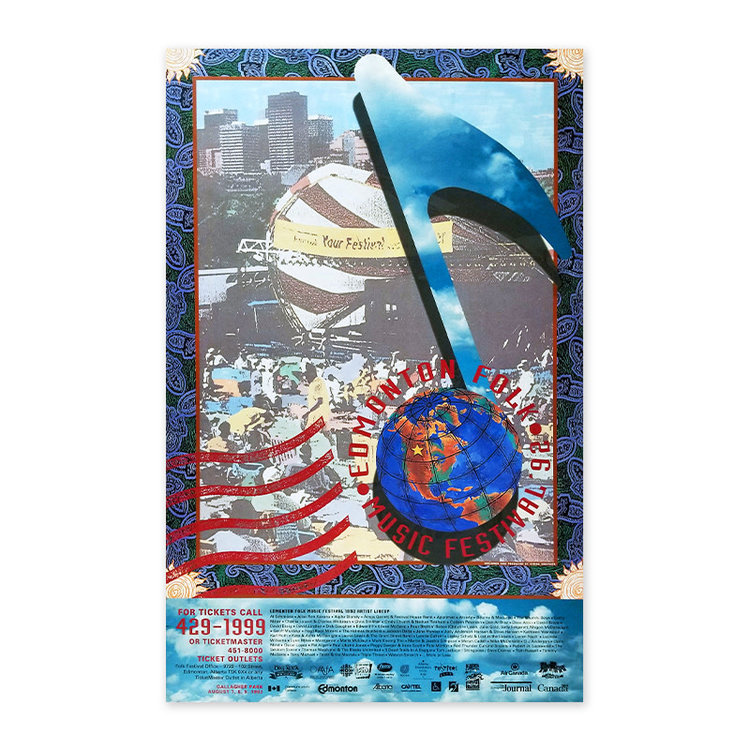 Edmonton Folk Music Festival Edmonton Folk Music Festival 1992 Poster