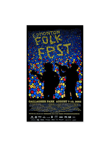 Vivid Print Edmonton Folk Music Festival 2003 Poster