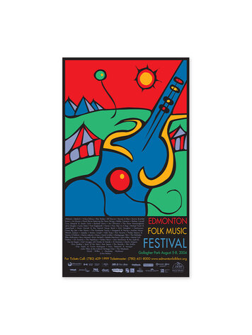 Vivid Print Edmonton Folk Music Festival 2004 Poster