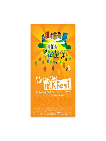 Vivid Print Edmonton Folk Music Festival 2005 Poster