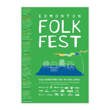 Vivid Print Edmonton Folk Music Festival 2006 Poster