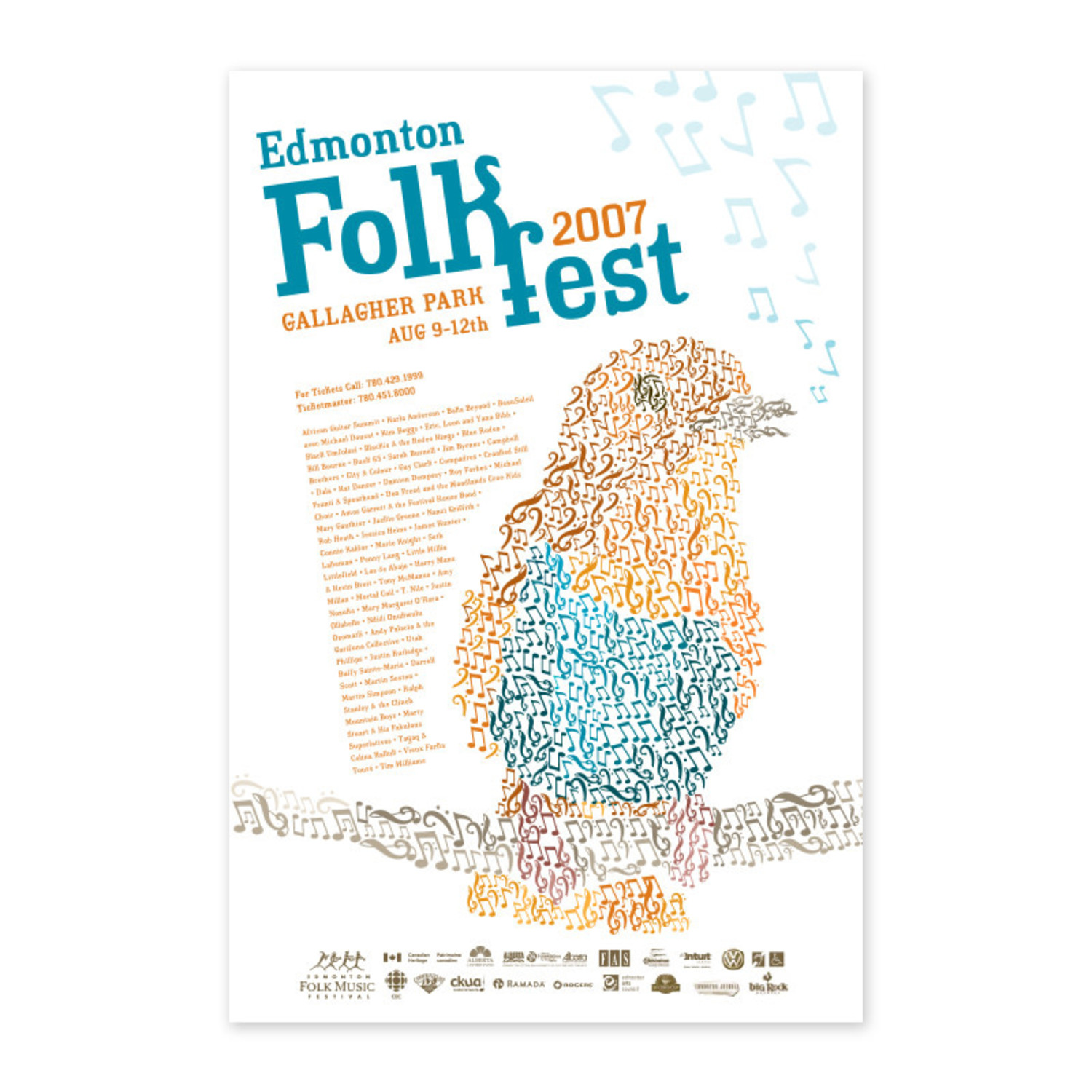Edmonton Folk Music Festival 2007 Poster