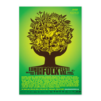 Vivid Print Edmonton Folk Music Festival 2010 Poster
