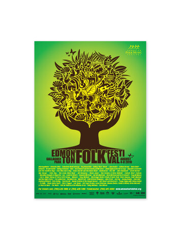 Vivid Print Edmonton Folk Music Festival 2010 Poster