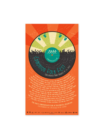 Vivid Print Edmonton Folk Music Festival 2013 Poster