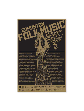 Vivid Print Edmonton Folk Music Festival 2017 Poster