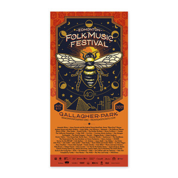 Vivid Print Edmonton Folk Music Festival 2019 Poster