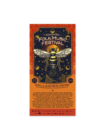 Vivid Print Edmonton Folk Music Festival 2019 Poster