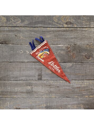 Vivid Vintage Vintage Stettler  Pennant Red