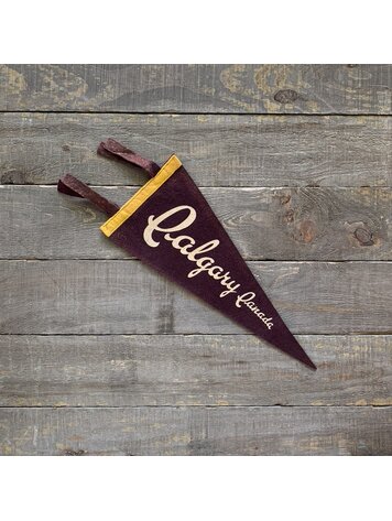 Vivid Vintage Vintage Calgary Pennant Burgundy