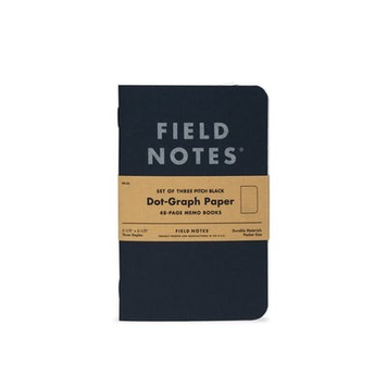 Field Notes Pitch Black Memo Book Ruled