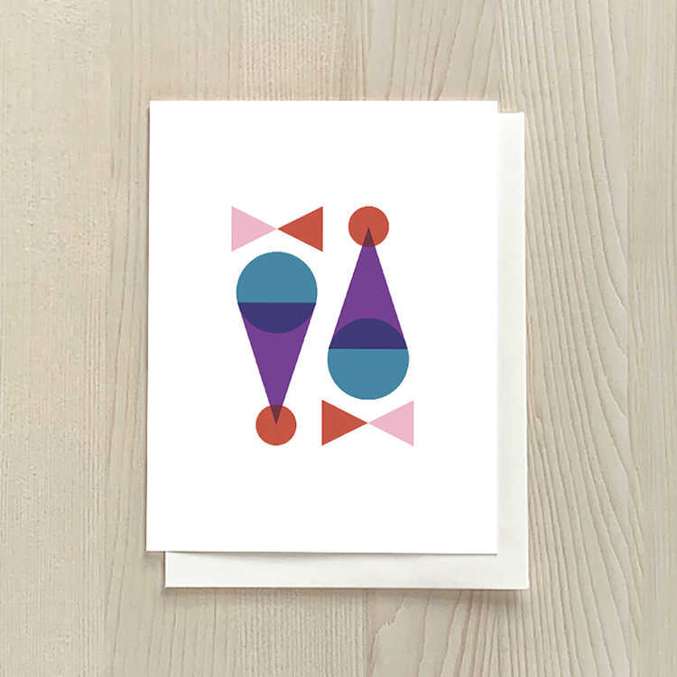 Vivid Print Simple Crème Glacée