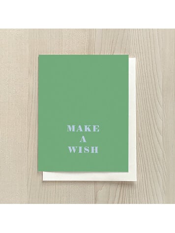 Vivid Print Make A Wish Green