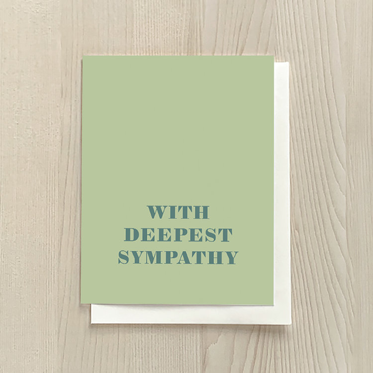 Vivid Print With Deepest Sympathy