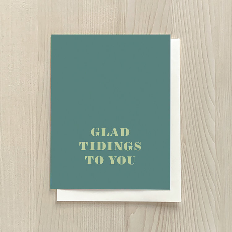Vivid Print Glad Tidings