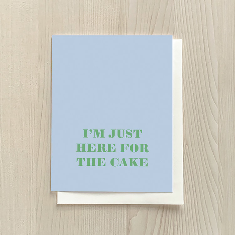 Vivid Print Here For The Cake