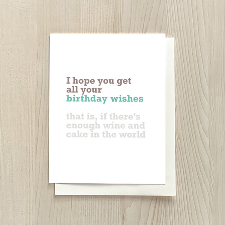 Vivid Print Wine and Cake