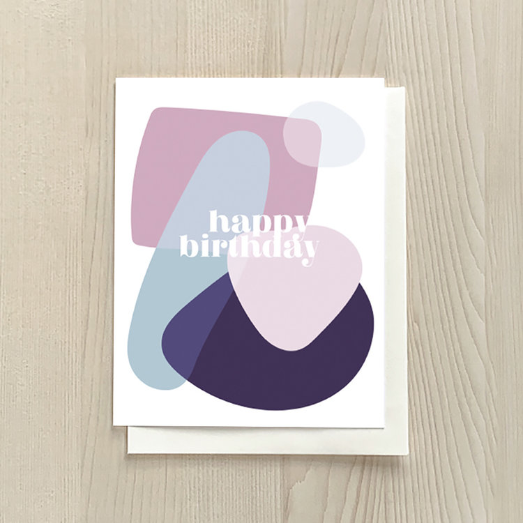 Vivid Print Birthday Shapes