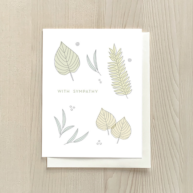 Vivid Print Leaf Sympathy