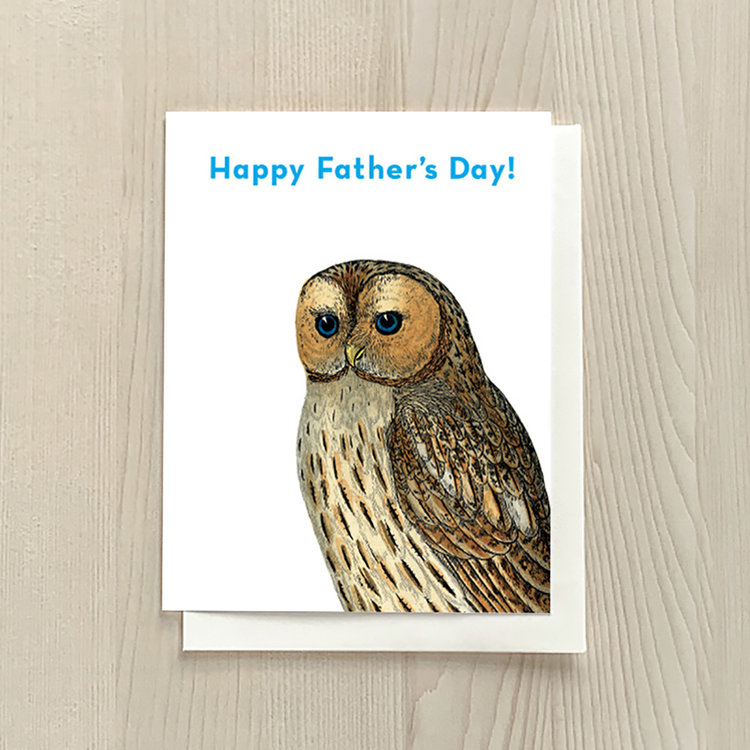Vivid Print Father’s Day Owl