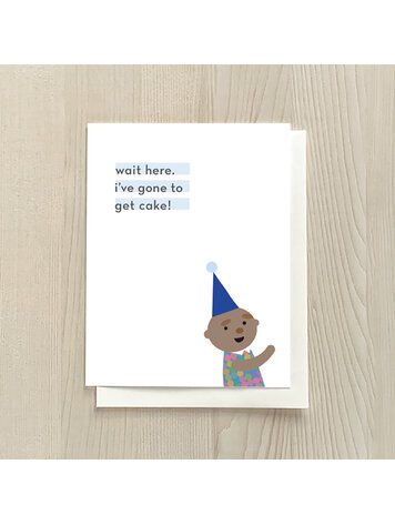 Vivid Print Wait Here