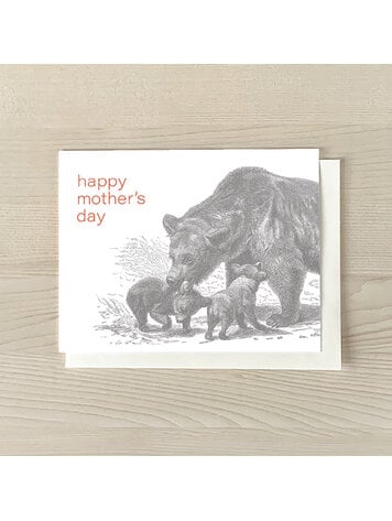 Vivid Print Mother Bear