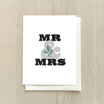 Vivid Print Mr & Mrs