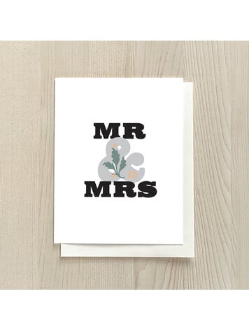 Vivid Print Mr & Mrs