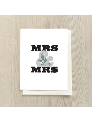 Vivid Print Mrs & Mrs