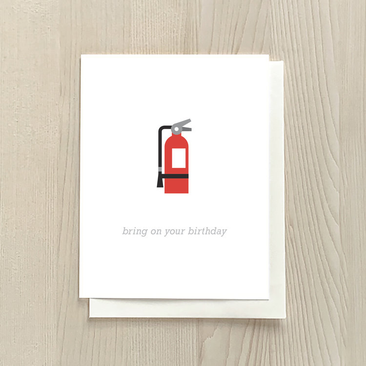 Vivid Print Birthday Extinguisher