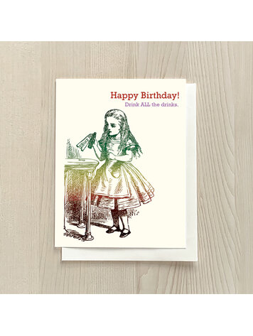 Vivid Print Drink All The Drinks