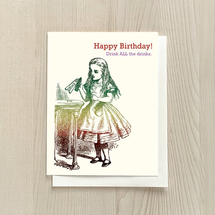 Vivid Print Drink All The Drinks