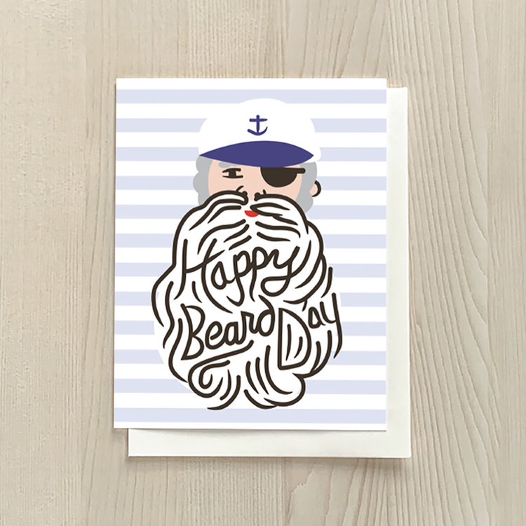 Vivid Print Happy Beard Day