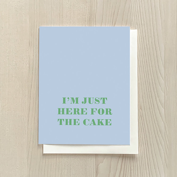 Vivid Print Here For The Cake