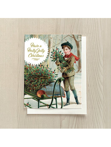 Vivid Print Holly Jolly Boy