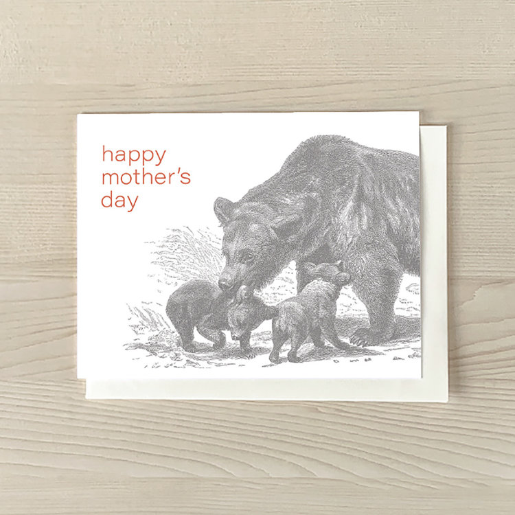 Vivid Print Mother Bear