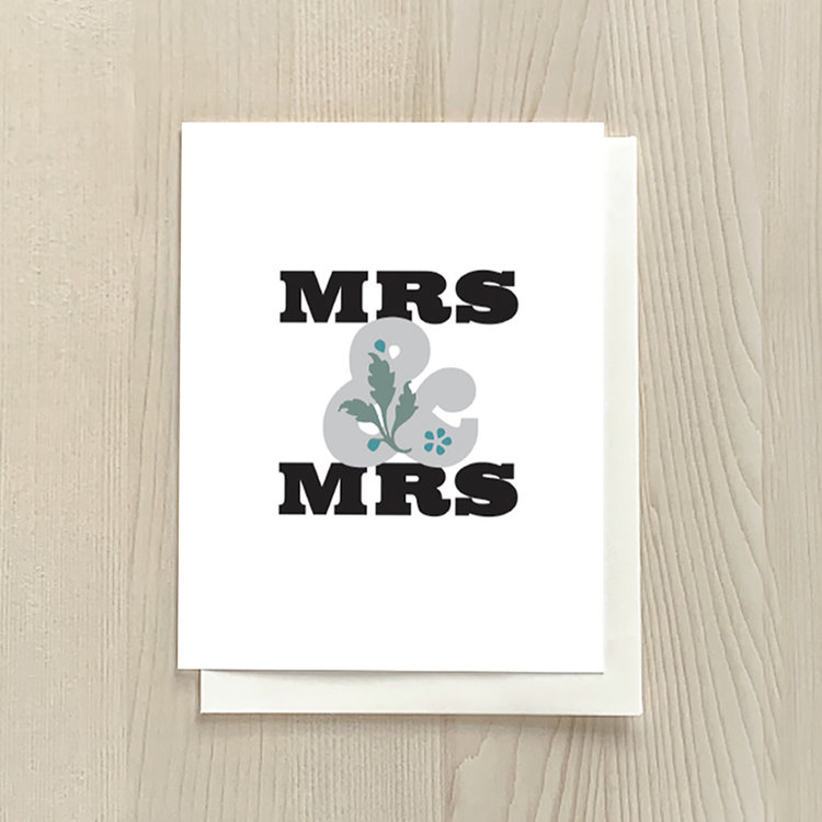 Vivid Print Mrs & Mrs