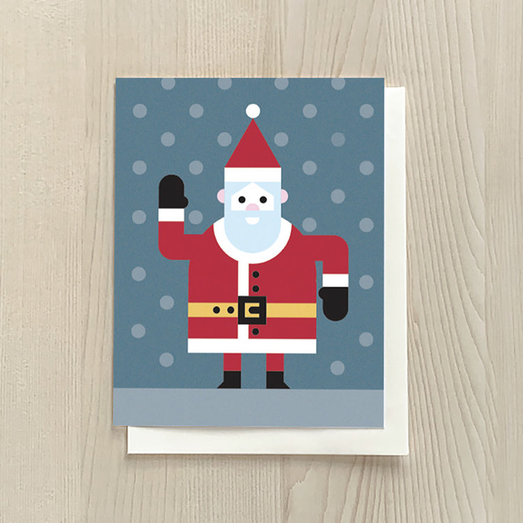 Vivid Print Santa