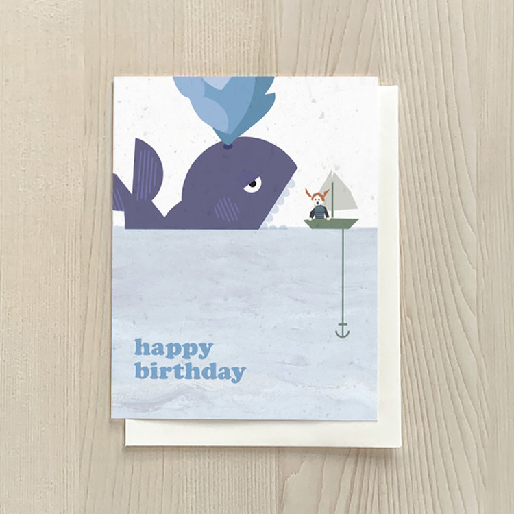 Vivid Print Whale Birthday