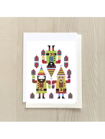 Vivid Print Elf Trio Box of Six Cards