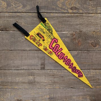 Vivid Vintage Vintage Columbia Icefield Pennant Yellow