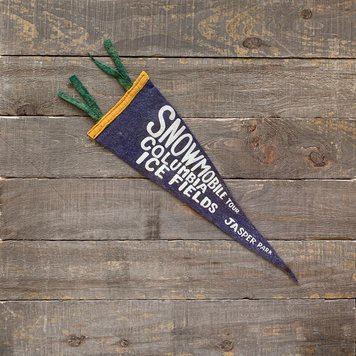 Vivid Vintage Vintage Columbia Icefield Pennant Blue