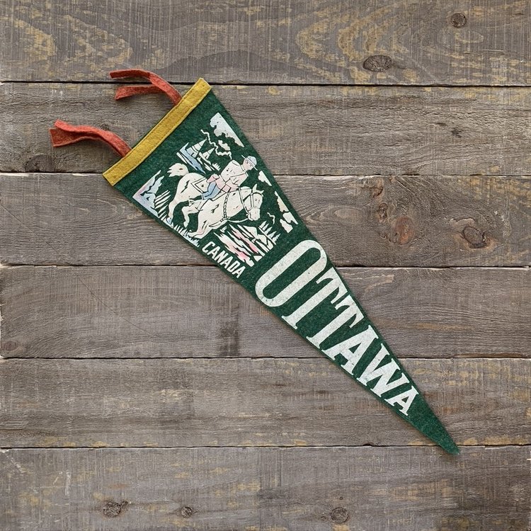 Vivid Vintage Vintage Ottawa Pennant Green