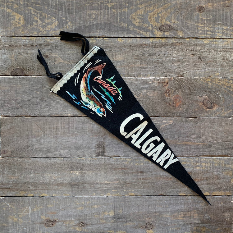 Vivid Vintage Vintage Calgary Pennant Black