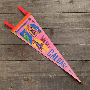 Vivid Vintage Vintage Calgary Pennant Pink