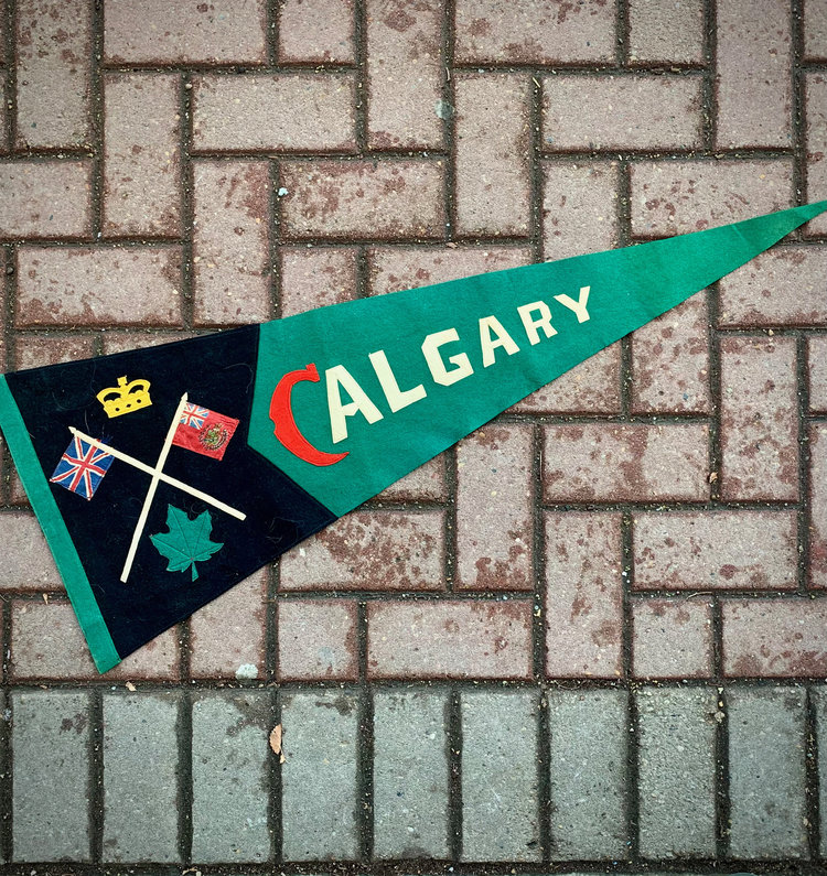 Vivid Vintage Vintage Calgary  Pennant Green